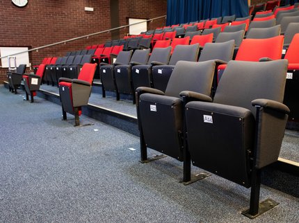 side view of the cinema seats mansfield auditorium
