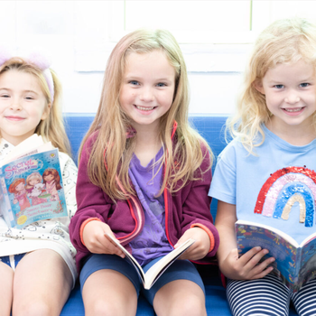 Woodthorpe reopening - some of our youngest customers reading