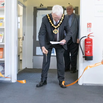 Woodthorpe reopening - the ribbon is cut