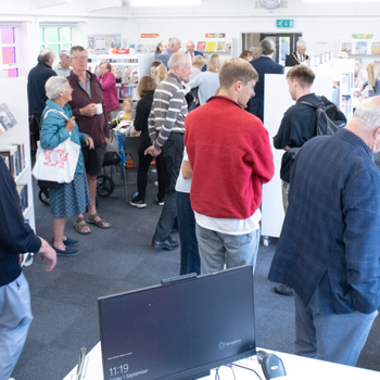 Woodthorpe reopening - customers enjoy the new library