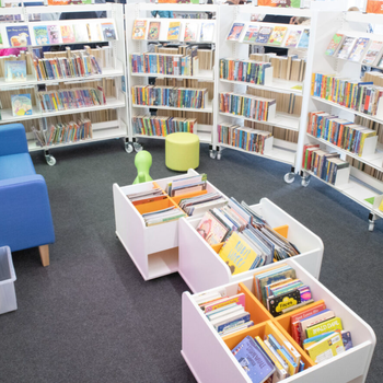 Woodthorpe Library after refurbishment - children's area