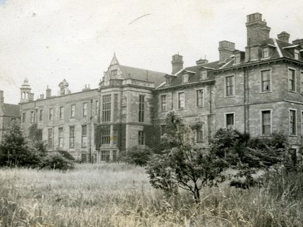 Rufford Abbey black and white photo