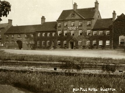 Brown image of old buildings in Ollerton