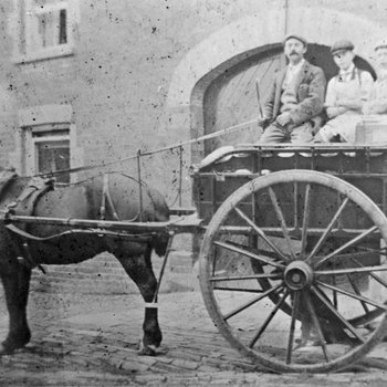 Horse & Cart Delivering Groceries, Station Road, Ollerton, c 1900s