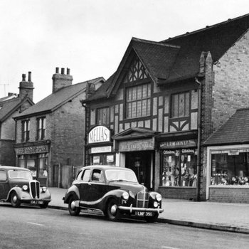 Forest Road Shops and Billiard Hall, New Ollerton, 1950s