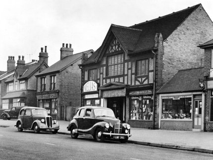 Forest Road Shops and Billiard Hall, New Ollerton, 1950s