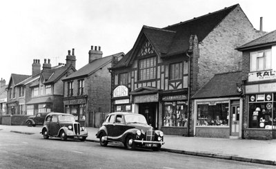 Forest Road Shops and Billiard Hall, New Ollerton, 1950s