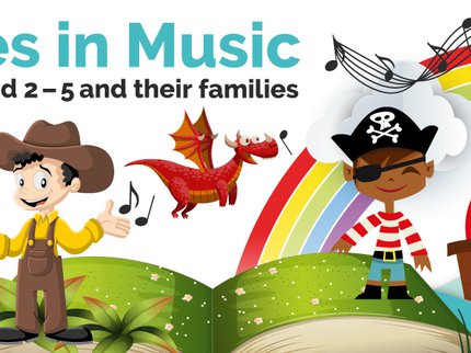 Adventures in Music colourful cartoon image