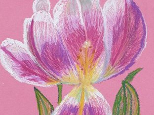 Art for beginners pink flower.jpg