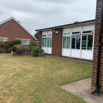 Green area outside Bircotes library