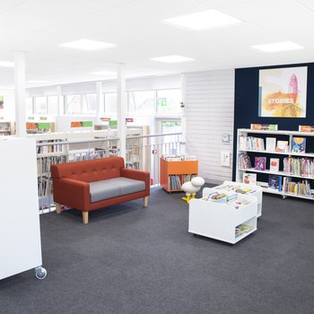 Forest Town Library children's area after refurbishment