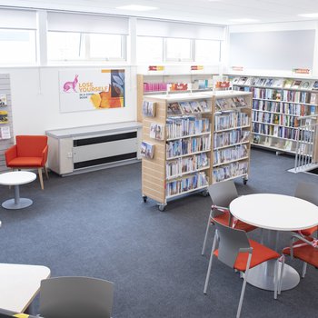 Forest Town library interior after refurbishment