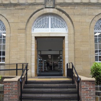 Beeston Library entrance after refurbishment