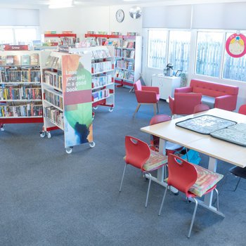 Bilsthorpe main library area after refurbishment