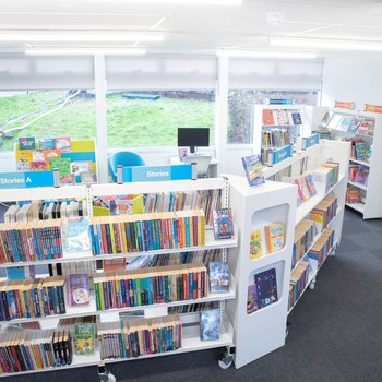 Internal shot of Ollerton Library