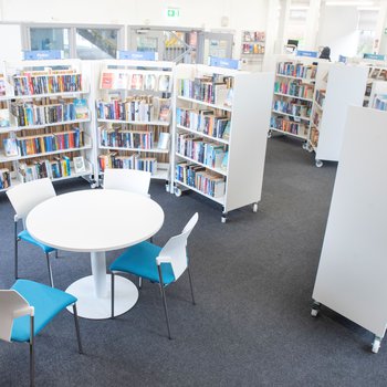 Internal shot of Ollerton Library