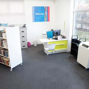 Internal shot of Ollerton Library