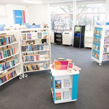 Internal shot of Ollerton Library