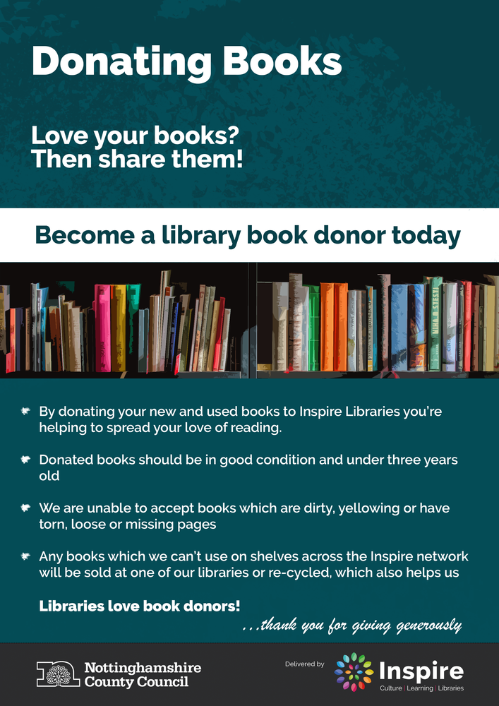 Donations | Inspire - Culture, Learning, Libraries