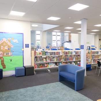 Children's area in Hucknall Library