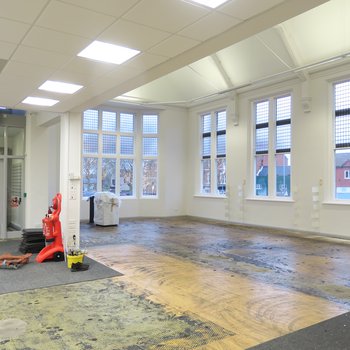 Interior of Hucknall Library - main library