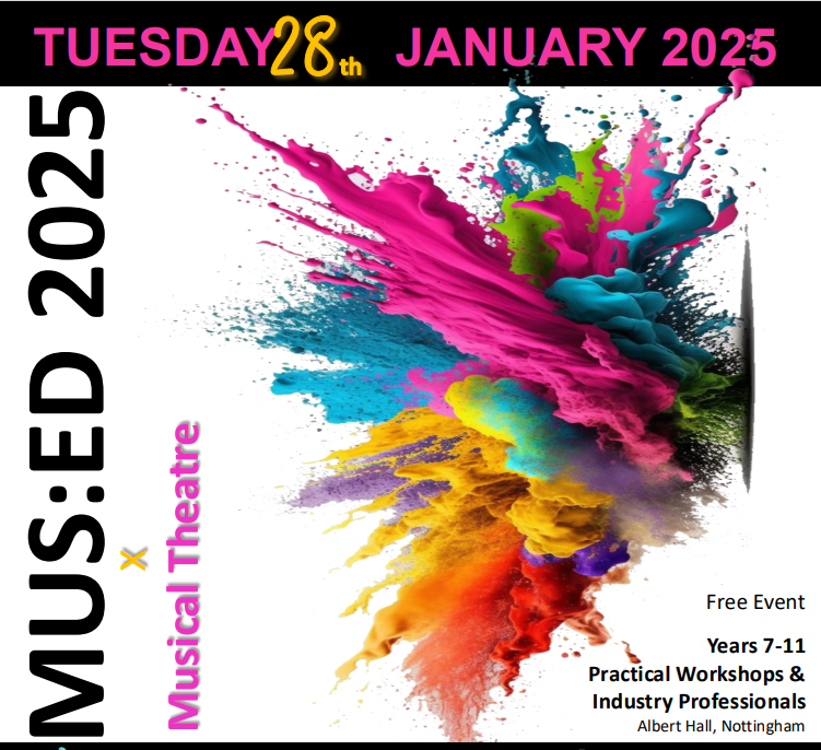 Musical Theatre colourful event graphic