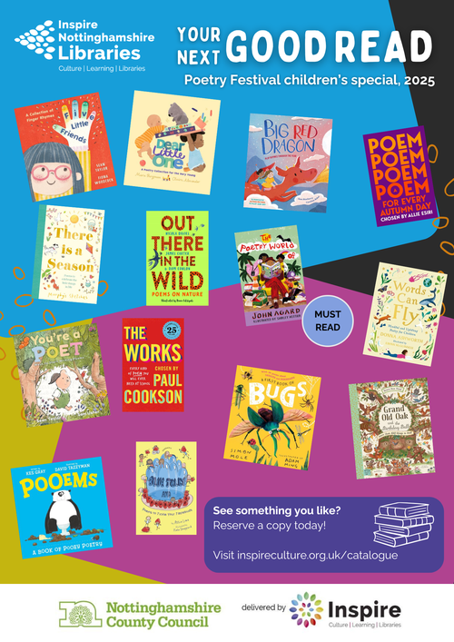Your Next Good Read Poster Children's Special for Poetry Festival 25