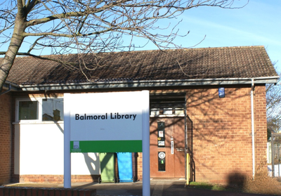 Pre-refurbishment image of Balmoral Library showing the exterior