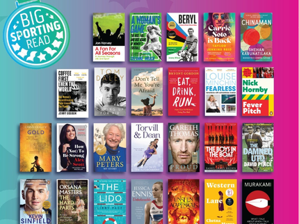 Reading Agency big sporting read poster with book covers