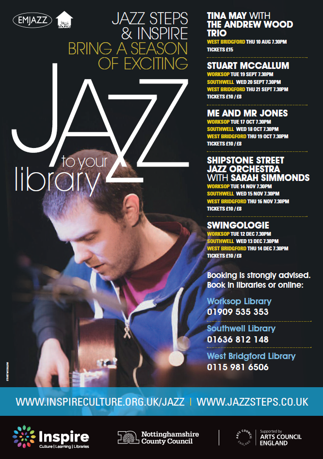 Jazz Steps Live at the Libraries | Inspire - Culture, Learning, Libraries