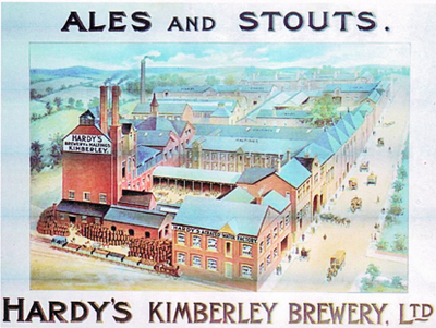 An old postcard of Kimberley Brewery