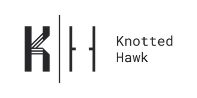Graphic K and H to represent KnottedHawk logo